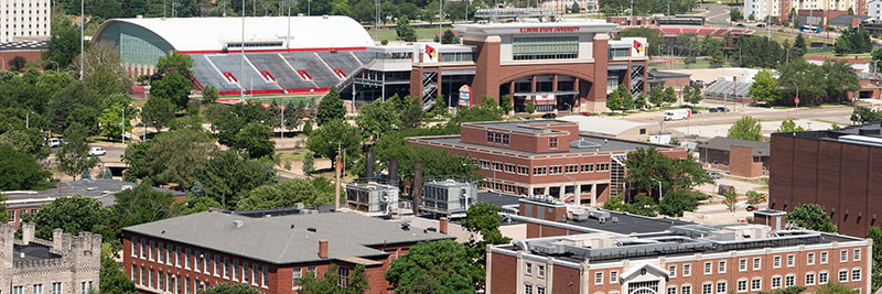 A top view of Illinois State University campus.